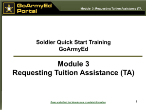 Goarmyed TA Request Process