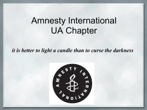 Amnesty International - ASUA Clubs and Organizations