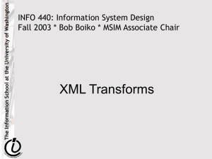 XML Transforms