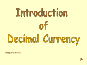 Decimal Currency - Teacher Resources Galore