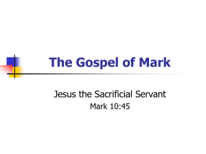 The Gospel of Mark - TheGoodTeacher.com