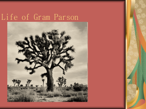 Life of Gram Parson - Valley Oaks School