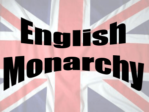 English Monarchy ppt