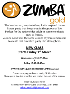 NEW CLASS Starts Friday 1 st March Wednesdays 10.45