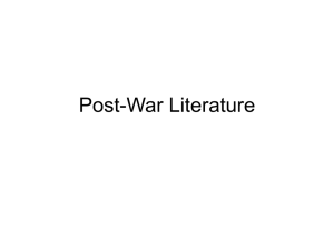 Post-War Literature - Serwis Informacyjny WSJO
