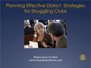Planning Effective District Strategies for Struggling Clubs PPT