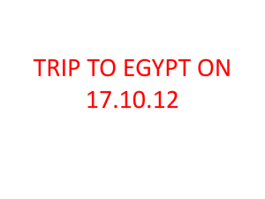 Trip to EGYPT on 17.10.12