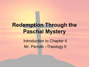 Redemption+Through+the+Paschal+Mystery