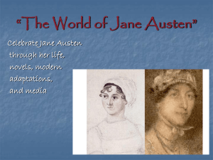 “The World of Jane Austen” - JASNA South Central Texas
