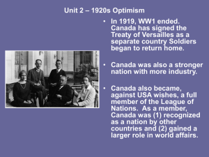 1920s Optimism