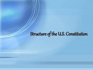 Structure of Constitution Powerpoint