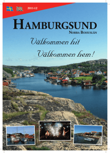 Hamburgsund Välkommen hit Välkommen hem!