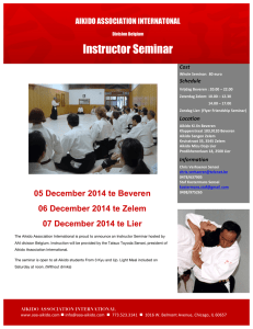 Affiche Toyoda Sensei Dec instructor seminar AAI