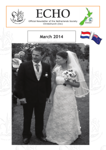 March 2014 - Federation of New Zealand Netherlands Societies Inc