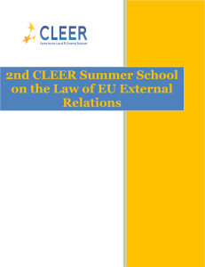 2nd CLEER Summer School on the Law of EU