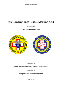 8th European Cave Rescue Meeting 2014