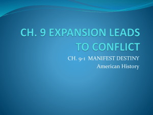 Ch 9-1 Manifest Destinyx