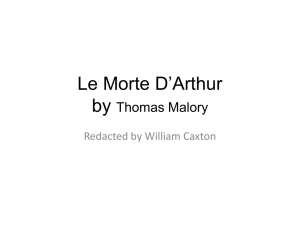 Le Morte D*Arthur by Thomas Malory