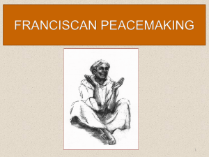 franciscan peacemaking - Association of Franciscan Colleges and
