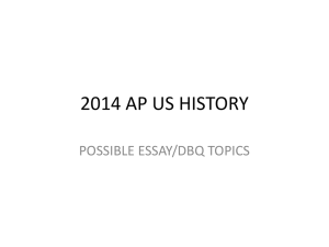 2014 AP US HISTORY