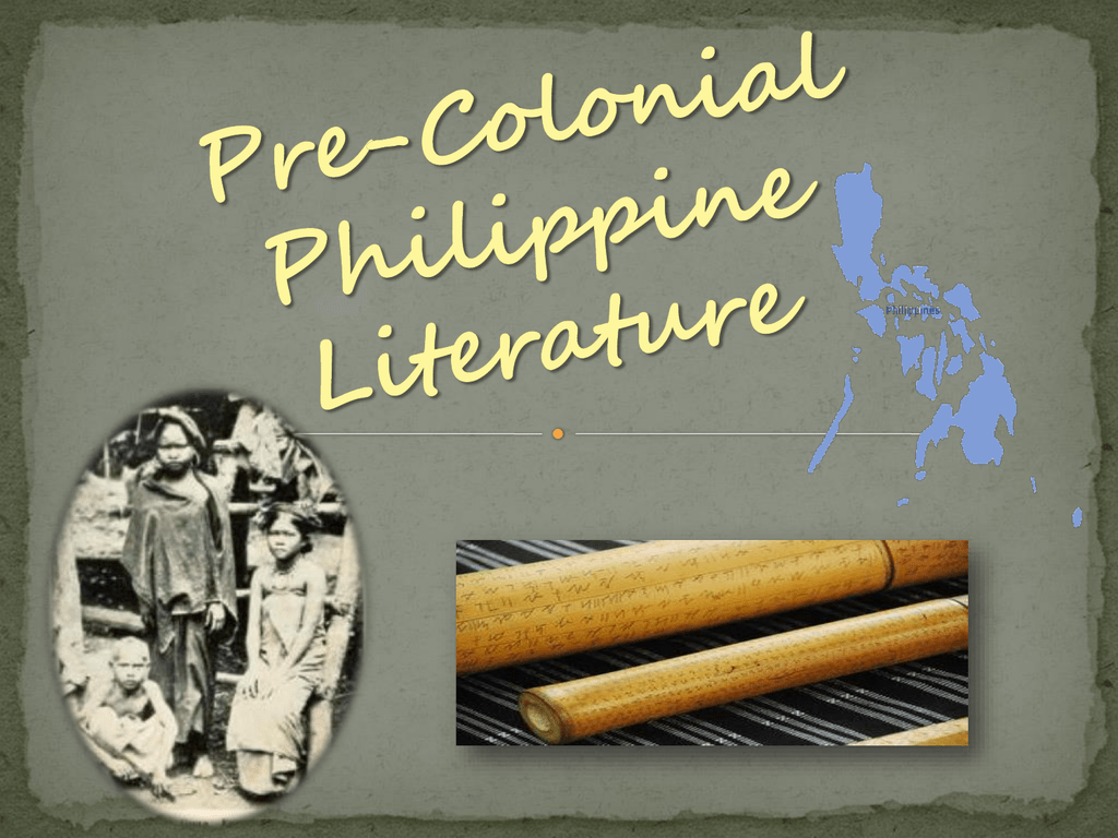 pre colonial literature in the philippines essay