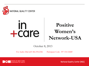 Positive Women`s Network-USA Webinar