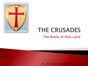 THE CRUSADES ppt - Eckman