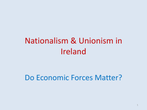 Nationalism & Unionism in Ireland