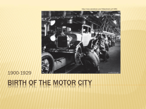 Birth of the motor city - Detroit Historical Museum
