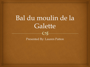Bal du moulin de la Galette - AP English Language and Composition