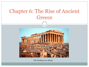 Chapter 6: The Rise of Ancient Greece
