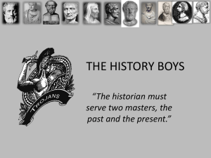 THE HISTORY BOYS