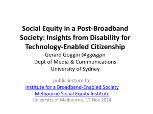 Lecture slides - Melbourne Social Equity Institute