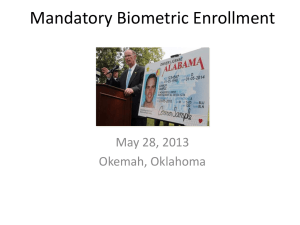 Biometric ID * Human Inventory and Control