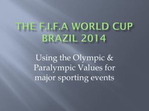 Using the Olympic & Paralympic Values for major sporting events