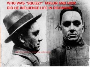 Who was *Squizzy* Taylor and how did he