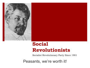 Social Revolutionaries Ppt