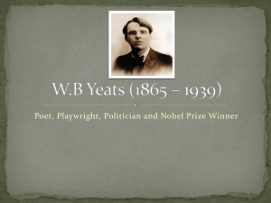 W.B Yeats (1865 * 1939) - St. Michael`s College Junior School