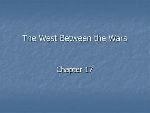The West Between the Wars