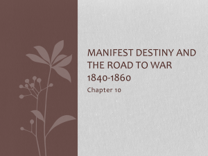 manifest destiny and war