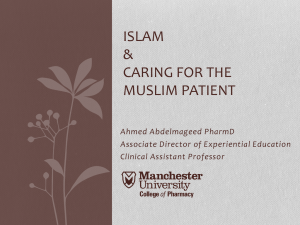 Caring for the Muslim Patient