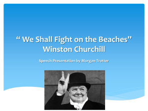 We Shall Fight on the Beaches