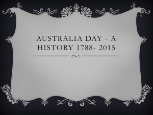 Australia Day - A History 1788