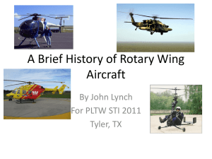 A Brief History of Rotary Wing Aircraft