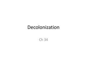 Decolonization - wilsonworldhistory1213
