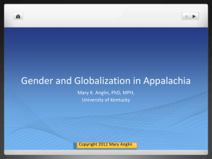 Gender and Globalization in Appalachia