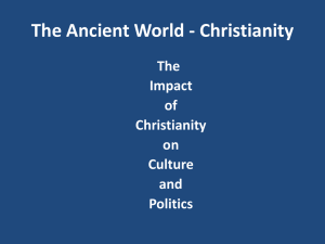 Impact of Christianity on Politics and Culture