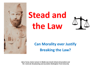 Stead and the Law