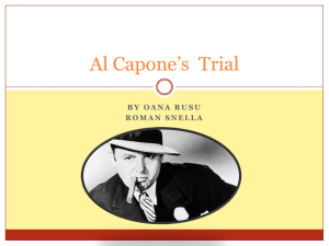 Al Capone`s Trial