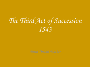The Third Act of Succession 1543